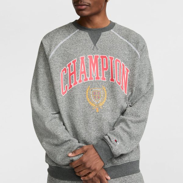 YEARBOOK RAGLAN CREWNECK SWEATSHIRT, CHAMPION CREST - Image 3