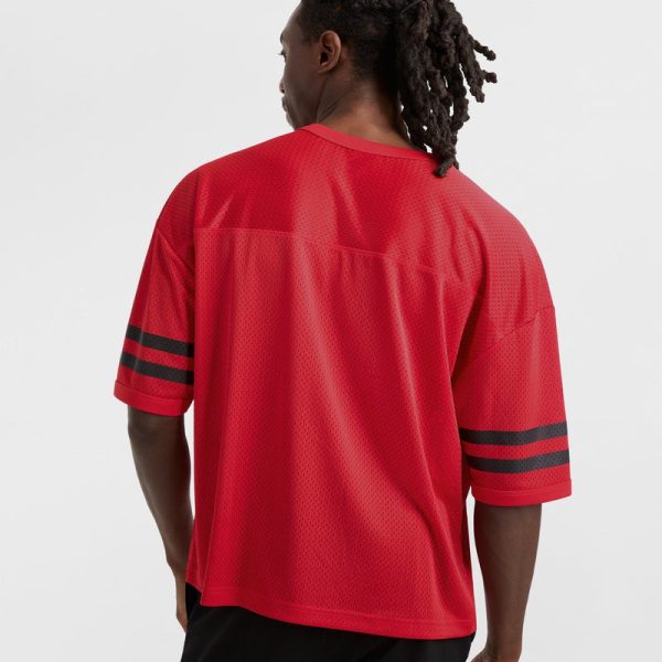 YEARBOOK MESH FOOTBALL TEE, V-NECK - Image 2