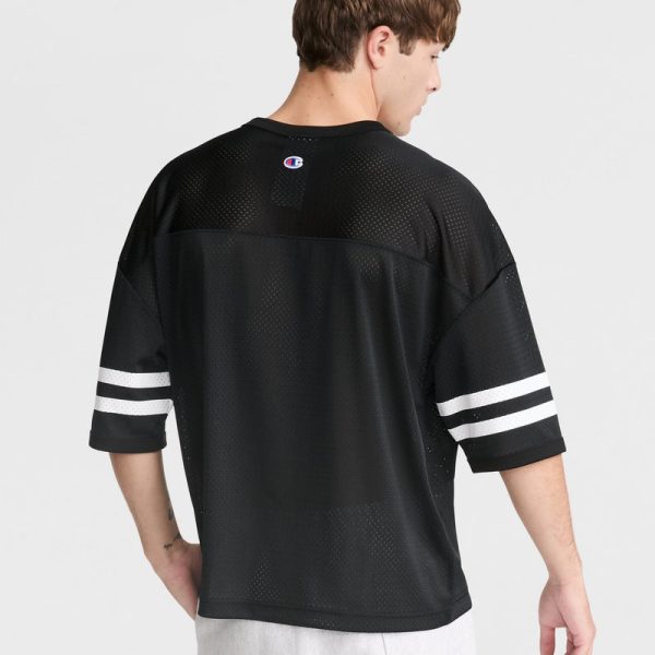 YEARBOOK MESH FOOTBALL TEE, V-NECK - Image 2