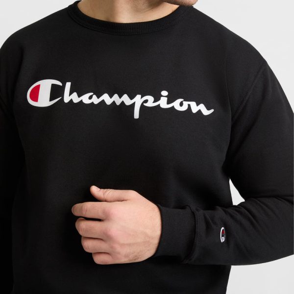 POWERBLEND CREWNECK SWEATSHIRT, SCRIPT LOGO - BIG & TALL - Image 3
