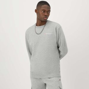 POWERBLEND CREWNECK SWEATSHIRT, LEFT SCRIPT LOGO