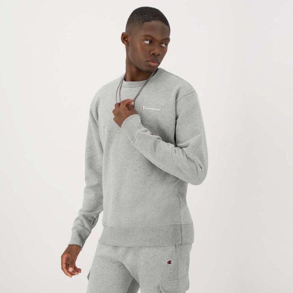 POWERBLEND CREWNECK SWEATSHIRT, LEFT SCRIPT LOGO - Image 2