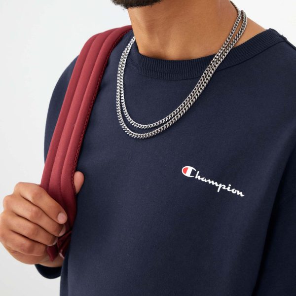 POWERBLEND CREWNECK SWEATSHIRT, LEFT SCRIPT LOGO - Image 4