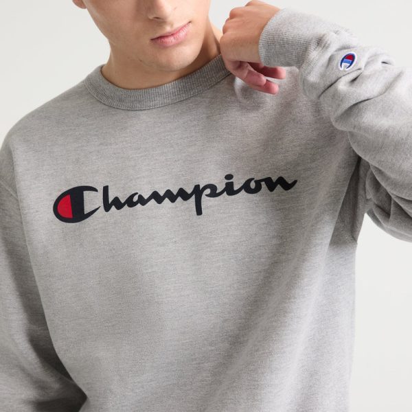POWERBLEND CREWNECK SWEATSHIRT, CLASSIC SCRIPT LOGO - Image 3
