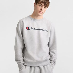 POWERBLEND CREWNECK SWEATSHIRT, CLASSIC SCRIPT LOGO