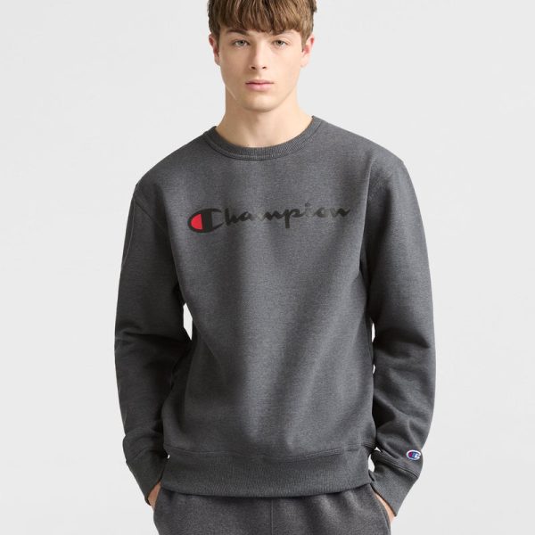 POWERBLEND CREWNECK SWEATSHIRT, CLASSIC SCRIPT LOGO
