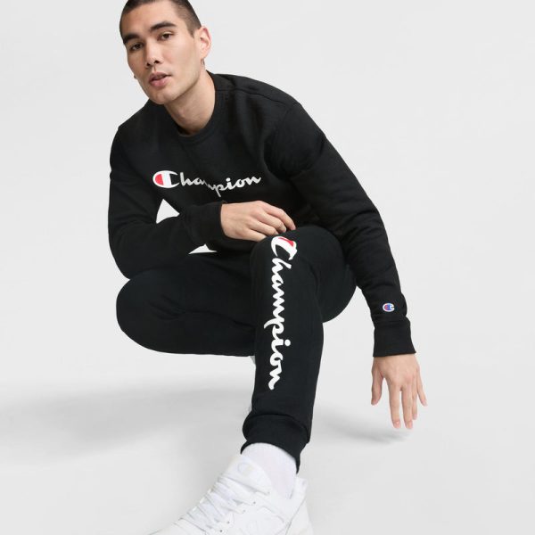 POWERBLEND CREWNECK SWEATSHIRT, CLASSIC SCRIPT LOGO - Image 4
