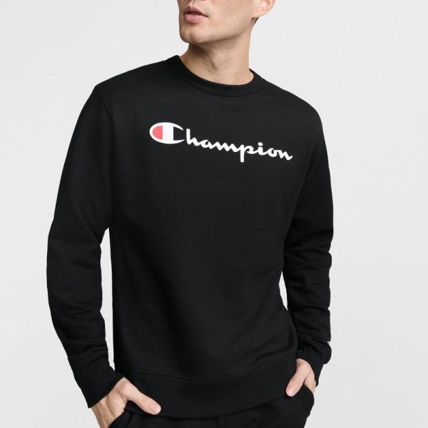 POWERBLEND CREWNECK SWEATSHIRT, CLASSIC SCRIPT LOGO - Image 3