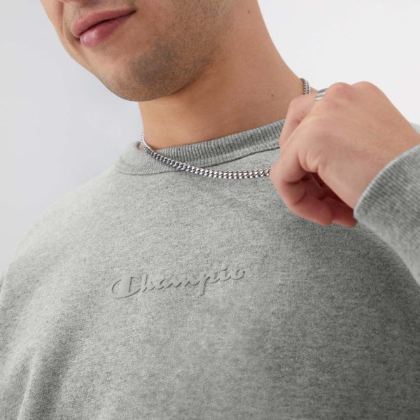 POWERBLEND CREWNECK SWEATSHIRT, TONAL SCRIPT LOGO - Image 4