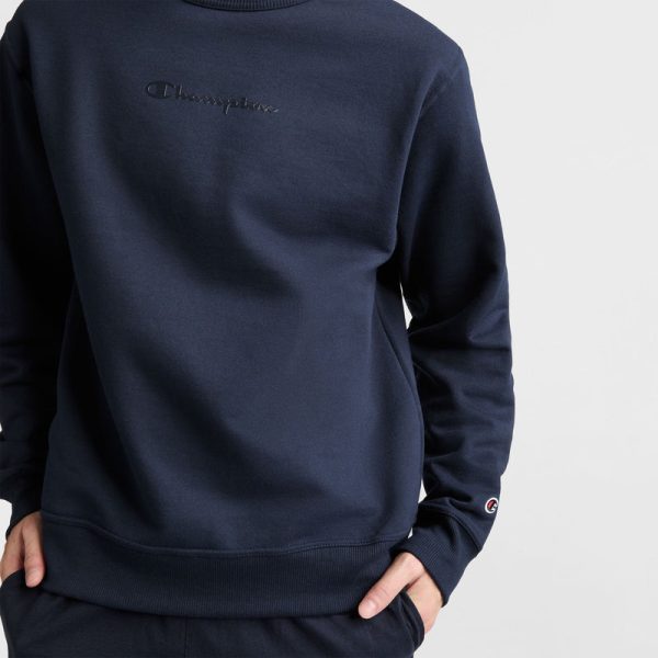 POWERBLEND CREWNECK SWEATSHIRT, TONAL SCRIPT LOGO - Image 3