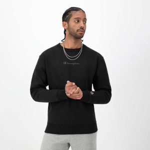 POWERBLEND CREWNECK SWEATSHIRT, TONAL SCRIPT LOGO