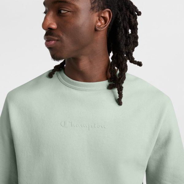 POWERBLEND CREWNECK SWEATSHIRT, TONAL SCRIPT LOGO - Image 4