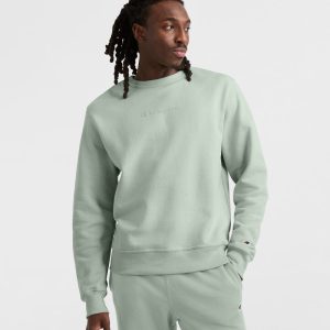 POWERBLEND CREWNECK SWEATSHIRT, TONAL SCRIPT LOGO