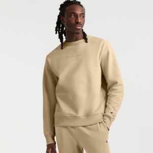POWERBLEND CREWNECK SWEATSHIRT, TONAL SCRIPT LOGO