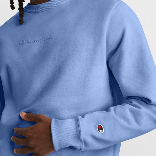 POWERBLEND CREWNECK SWEATSHIRT, TONAL SCRIPT LOGO - Image 3