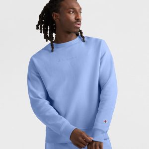 POWERBLEND CREWNECK SWEATSHIRT, TONAL SCRIPT LOGO