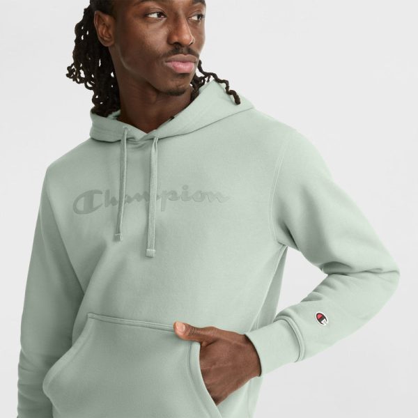 POWERBLEND HOODIE, TONAL SCRIPT LOGO - Image 3