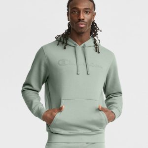 POWERBLEND HOODIE, TONAL SCRIPT LOGO