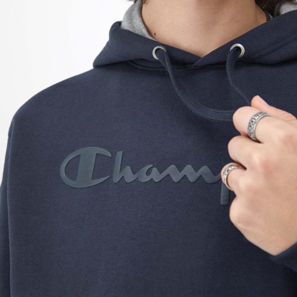 POWERBLEND HOODIE, TONAL SCRIPT LOGO - Image 4