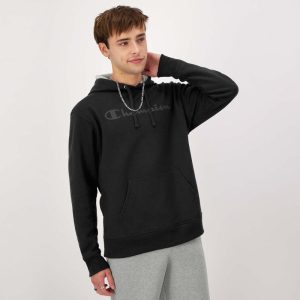 POWERBLEND HOODIE, TONAL SCRIPT LOGO