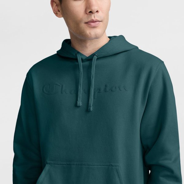 POWERBLEND HOODIE, TONAL SCRIPT LOGO - Image 3