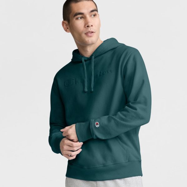 POWERBLEND HOODIE, TONAL SCRIPT LOGO - Image 4