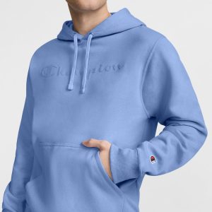 POWERBLEND HOODIE, TONAL SCRIPT LOGO