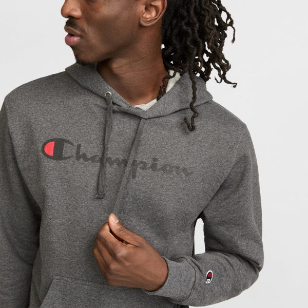 POWERBLEND HOODIE, FULL SCRIPT LOGO - Image 3