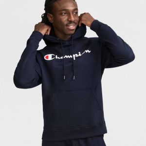 POWERBLEND HOODIE, FULL SCRIPT LOGO