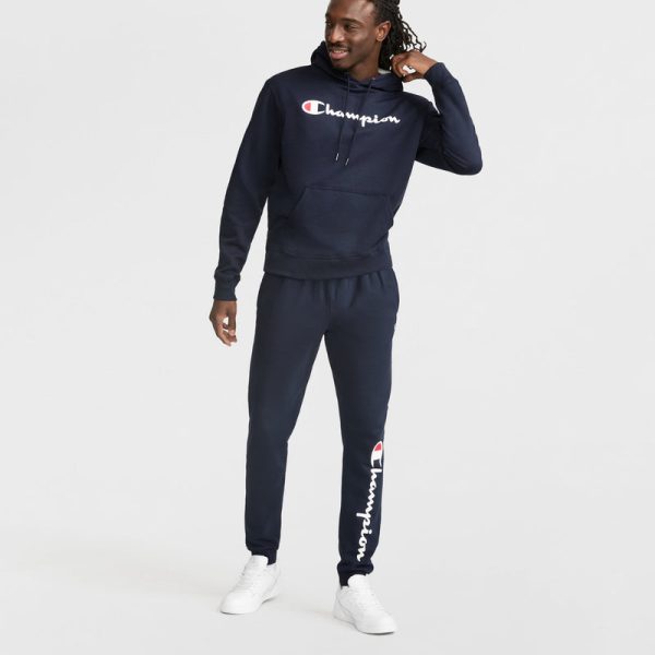 POWERBLEND HOODIE, FULL SCRIPT LOGO - Image 4