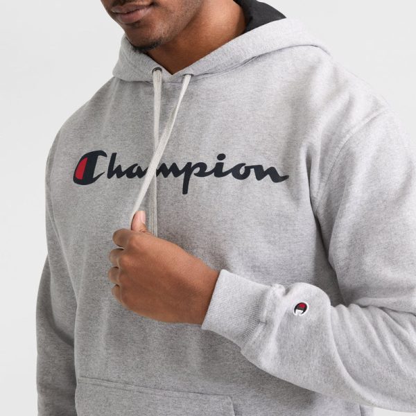 POWERBLEND HOODIE, SCRIPT LOGO - BIG & TALL - Image 3