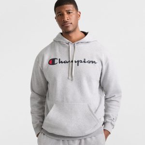 POWERBLEND HOODIE, SCRIPT LOGO - BIG & TALL
