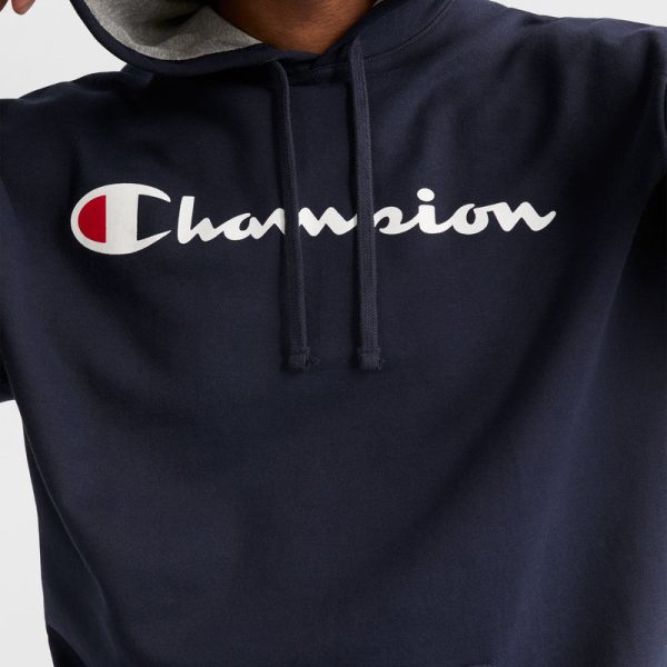 POWERBLEND HOODIE, SCRIPT LOGO - BIG & TALL - Image 4