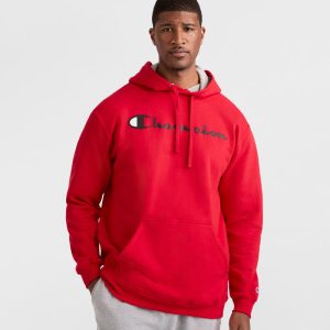 POWERBLEND HOODIE, SCRIPT LOGO - BIG & TALL