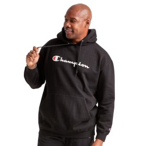POWERBLEND HOODIE, SCRIPT LOGO - BIG & TALL