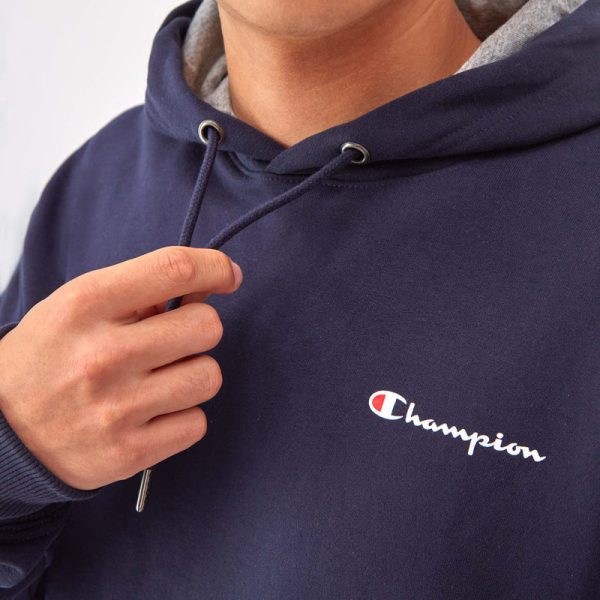 POWERBLEND HOODIE, SMALL SCRIPT LOGO - Image 4
