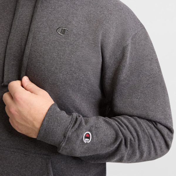 POWERBLEND HOODIE, C LOGO - BIG & TALL - Image 3