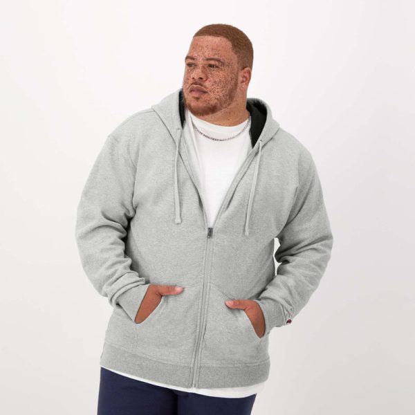 POWERBLEND FULL ZIP HOODIE, C LOGO - BIG & TALL