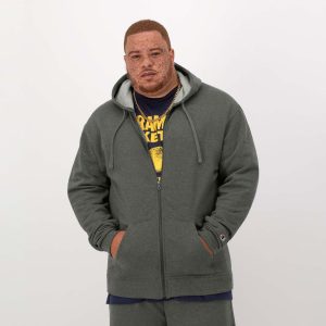 POWERBLEND FULL ZIP HOODIE, C LOGO - BIG & TALL