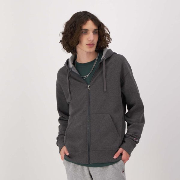 POWERBLEND FULL-ZIP HOODIE, C LOGO