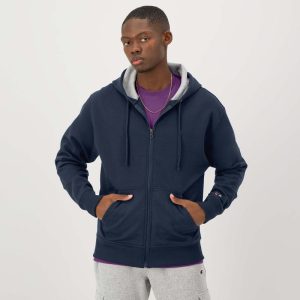 POWERBLEND FULL-ZIP HOODIE, C LOGO