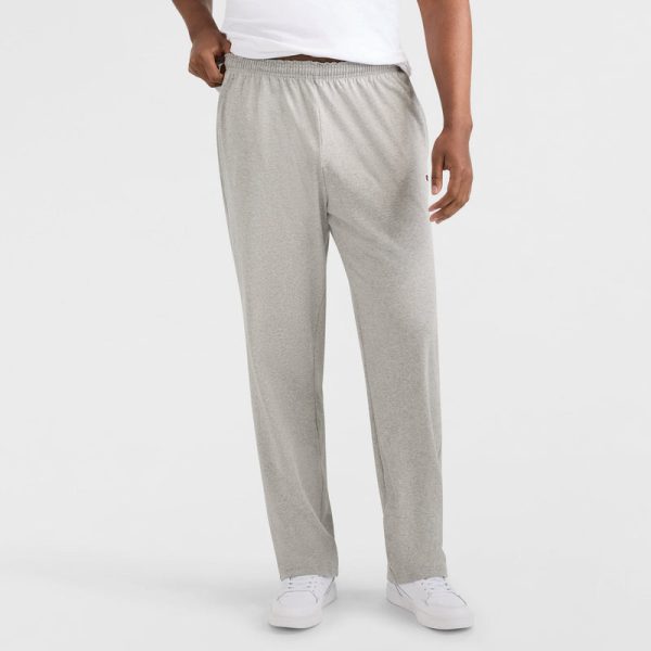 LIGHTWEIGHT LOUNGE PANTS, OPEN HEM, C LOGO - BIG & TALL