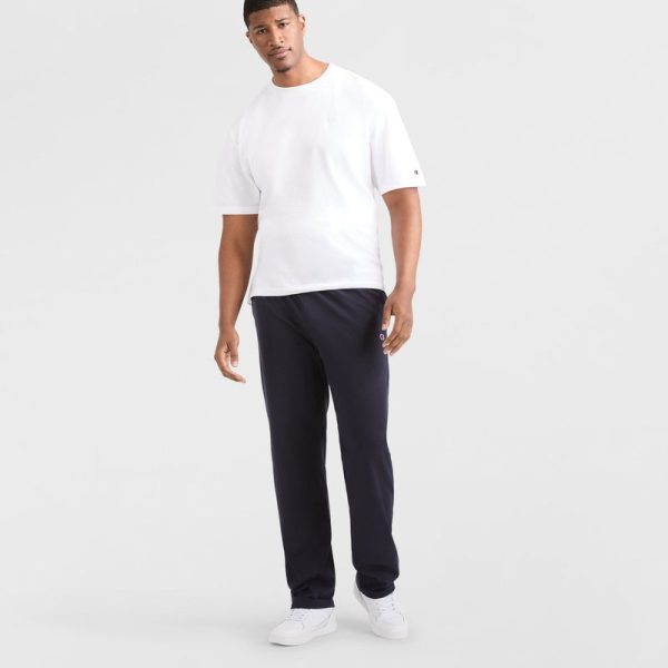 LIGHTWEIGHT LOUNGE PANTS, OPEN HEM, C LOGO - BIG & TALL - Image 4