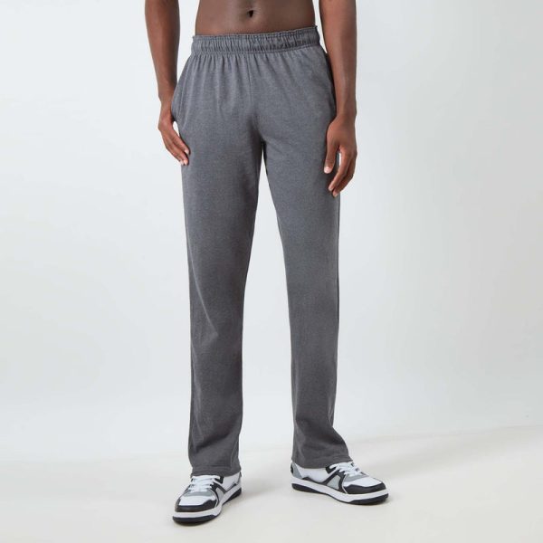 LIGHTWEIGHT LOUNGE PANTS, OPEN HEM, C LOGO