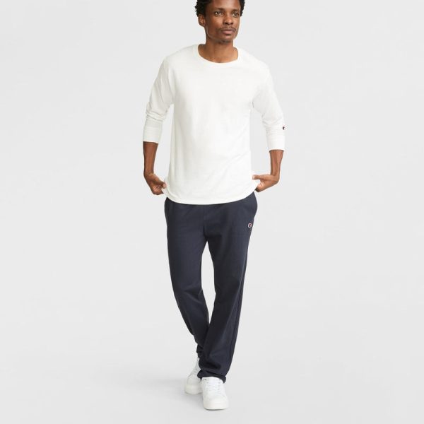 LIGHTWEIGHT LOUNGE PANTS, OPEN HEM, C LOGO - Image 4