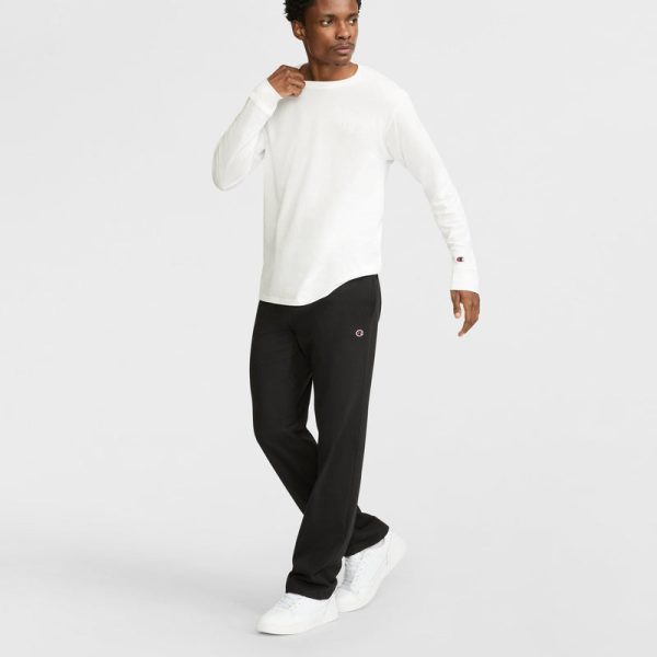 LIGHTWEIGHT LOUNGE PANTS, OPEN HEM, C LOGO - Image 4