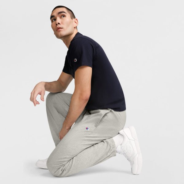LIGHTWEIGHT LOUNGE PANTS, CINCHED HEM, C LOGO - Image 3