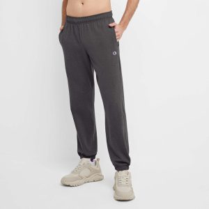 LIGHTWEIGHT LOUNGE PANTS, CINCHED HEM, C LOGO