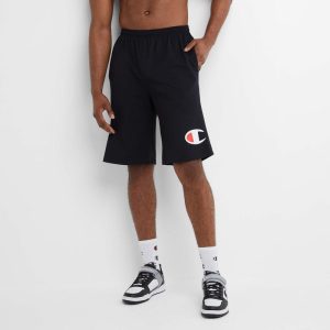 LIGHTWEIGHT LOUNGE SHORTS, GRAPHIC C LOGO - BIG & TALL