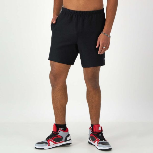 7" REVERSE WEAVE CUT-OFF SHORTS, C LOGO